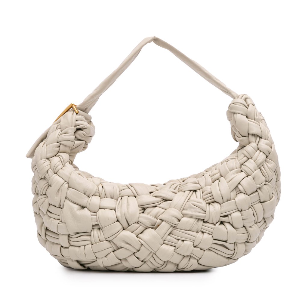 Bottega Veneta Foulard Intrecciato Calfskin Banana Hobo