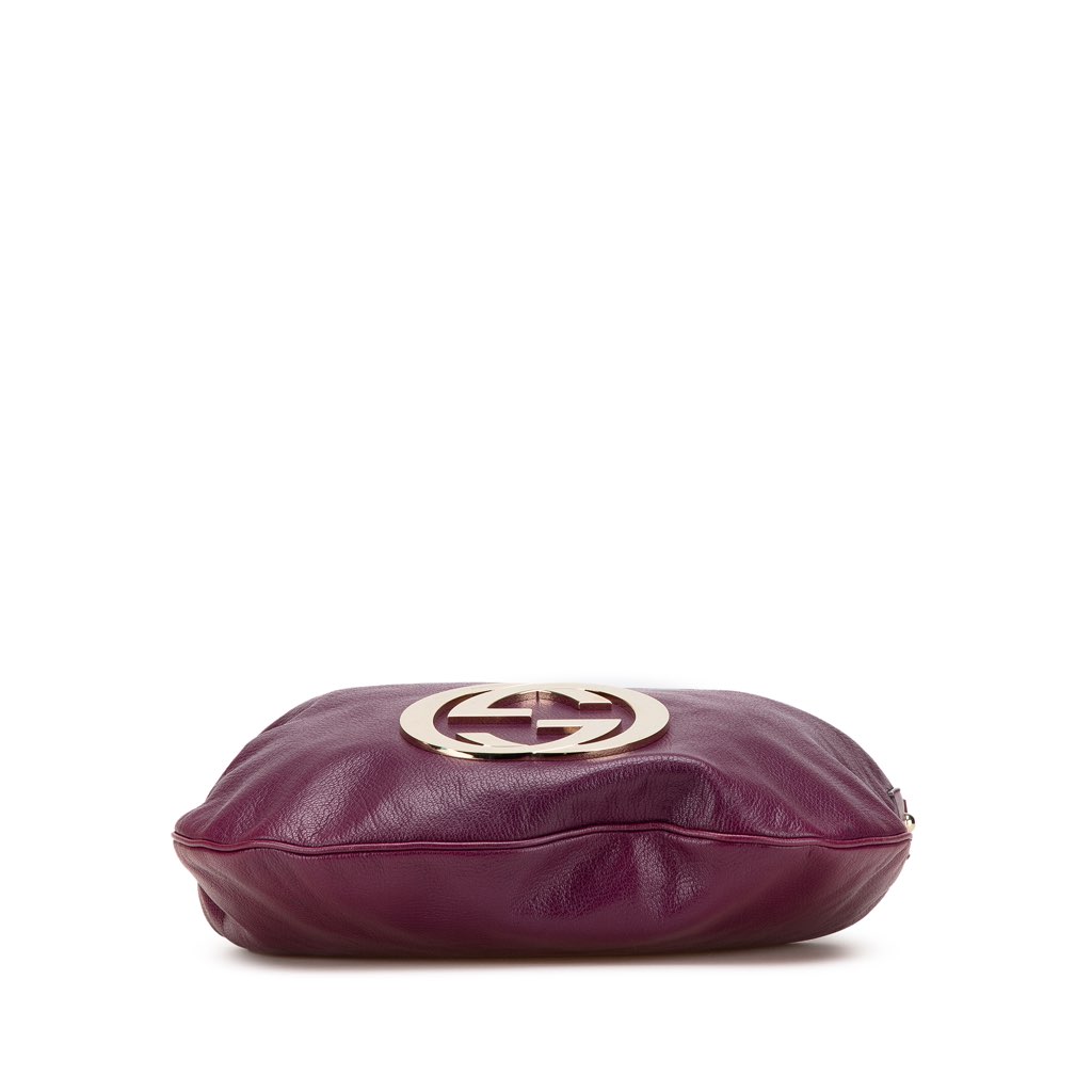 Gucci Leather Interlocking G Blondie Hobo - 3