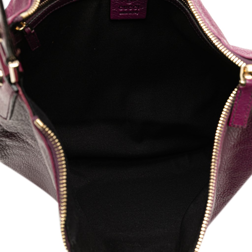 Gucci Leather Interlocking G Blondie Hobo - 4