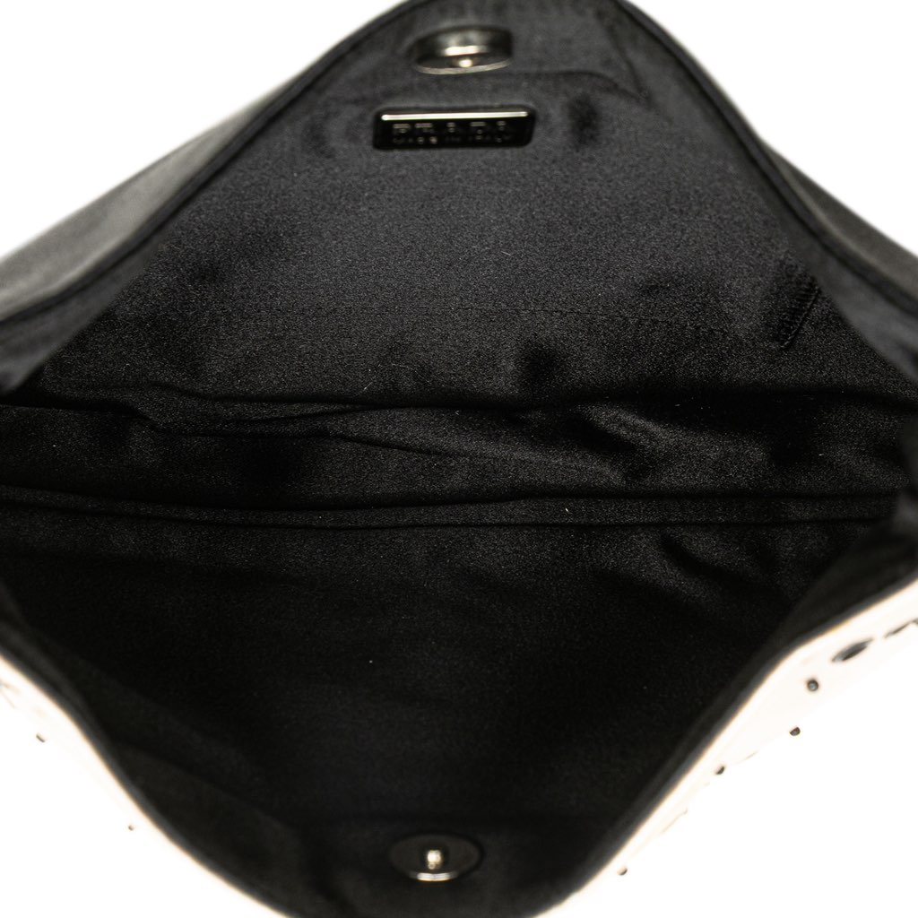 Prada Beaded Satin Cleo Shoulder Bag - 4