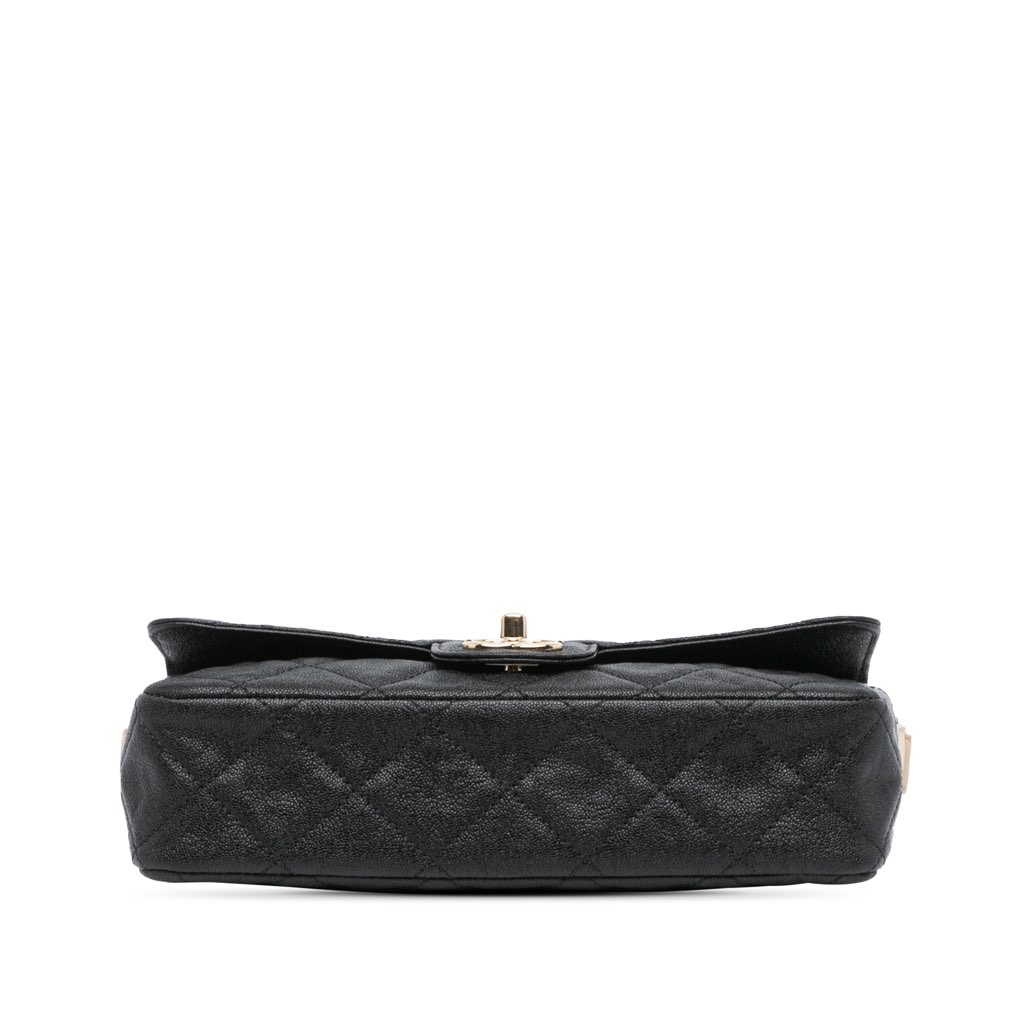 Chanel CC Bicolor Quilted Caviar Single Flap - 3