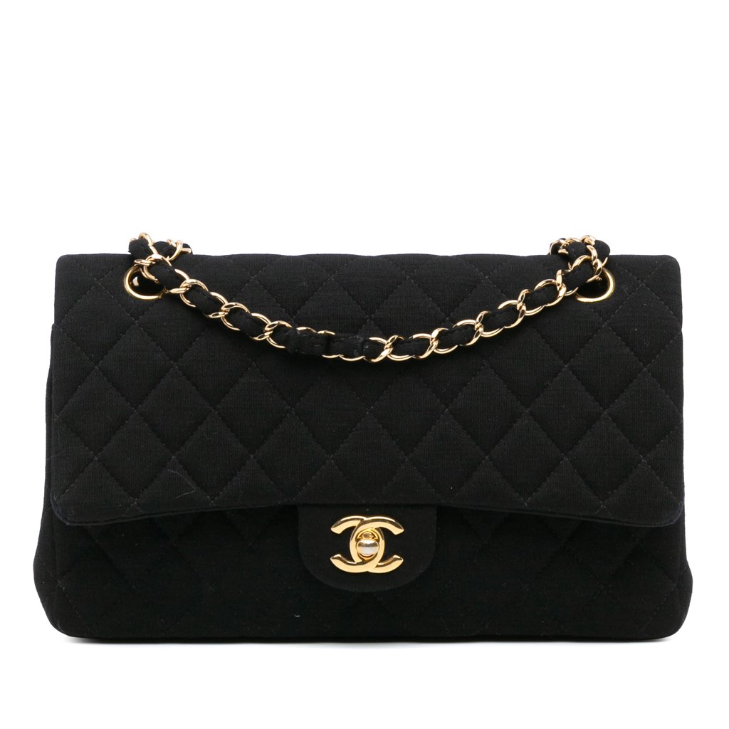 Chanel Medium Classic Jersey Double Flap