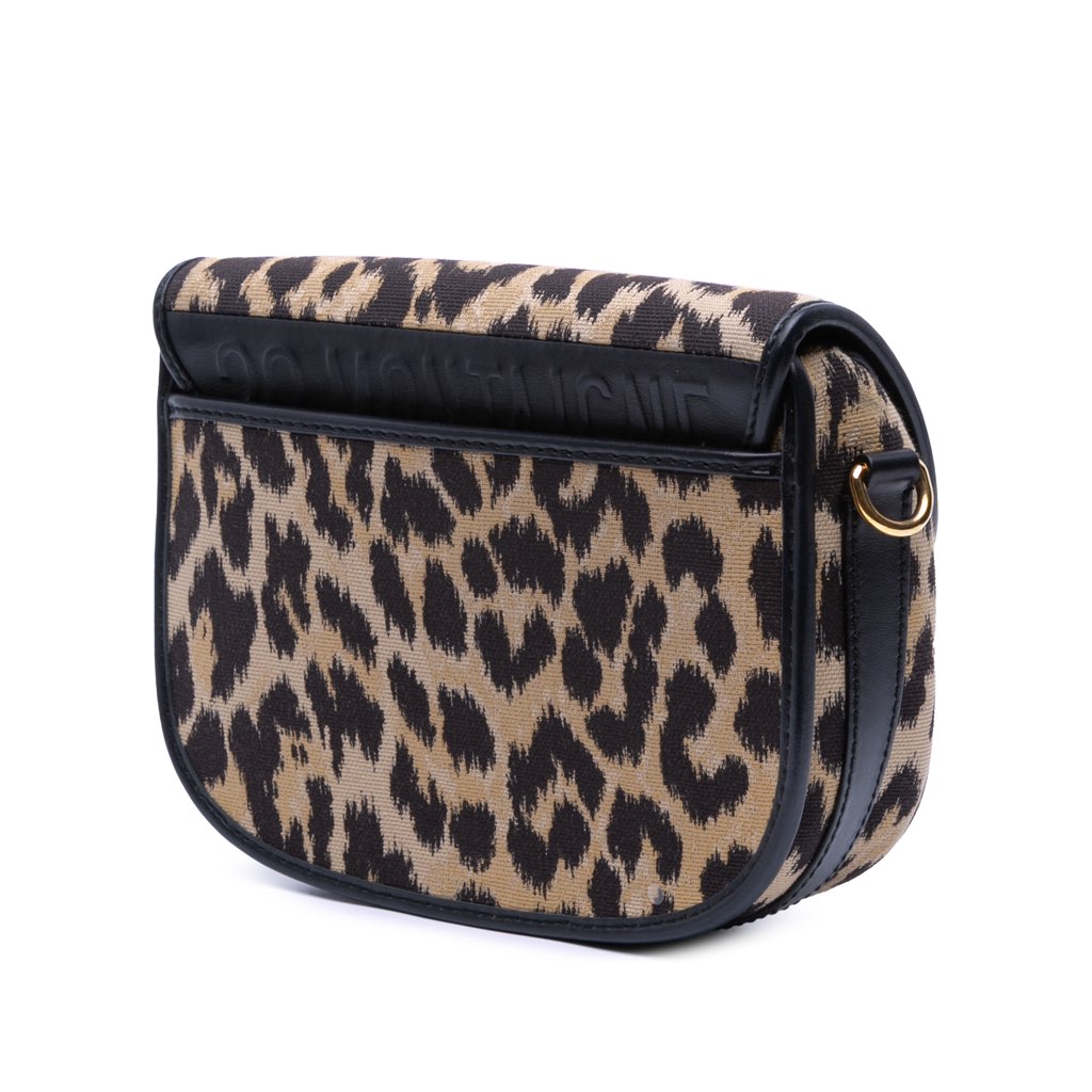 Dior Mizza Medium Embroidered Canvas Leopard Bobby Crossbody - 2