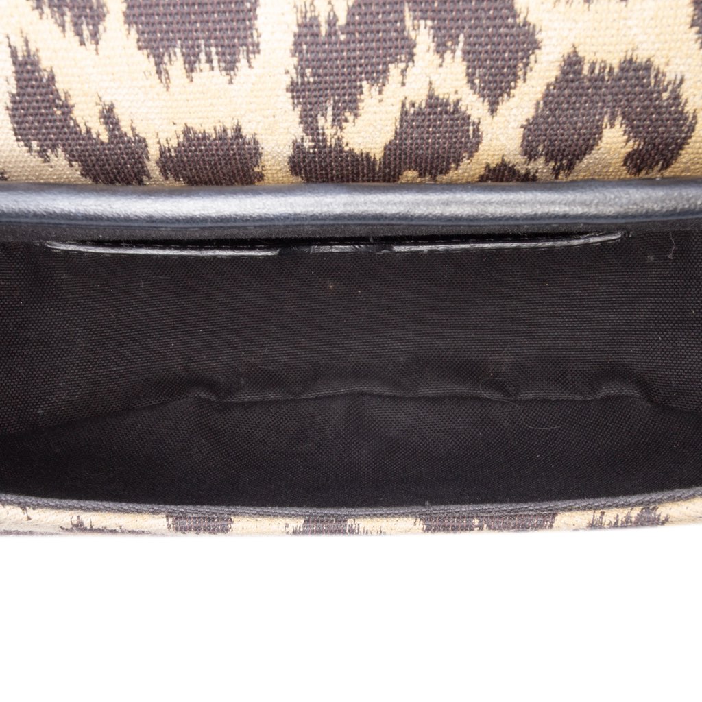 Dior Mizza Medium Embroidered Canvas Leopard Bobby Crossbody - 4