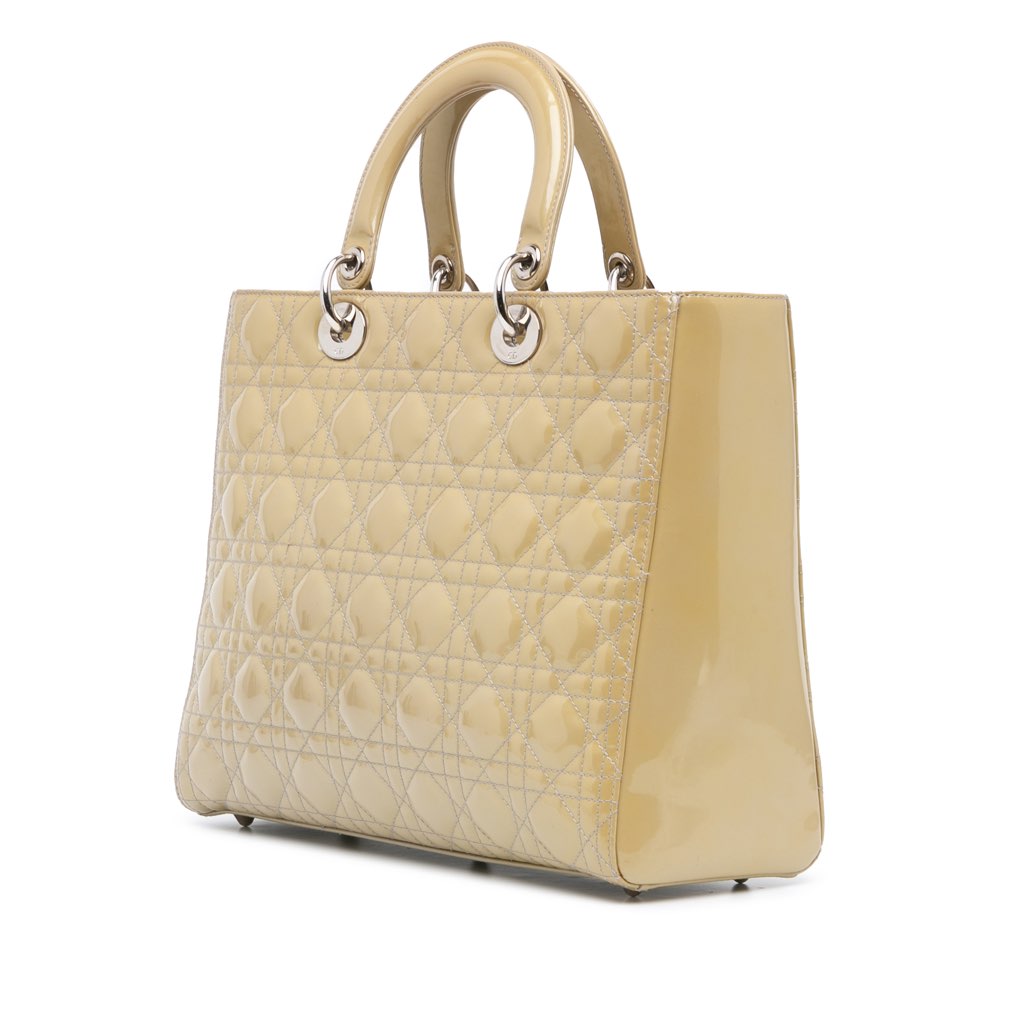 Dior Large Patent Cannage Lady Dior - 2