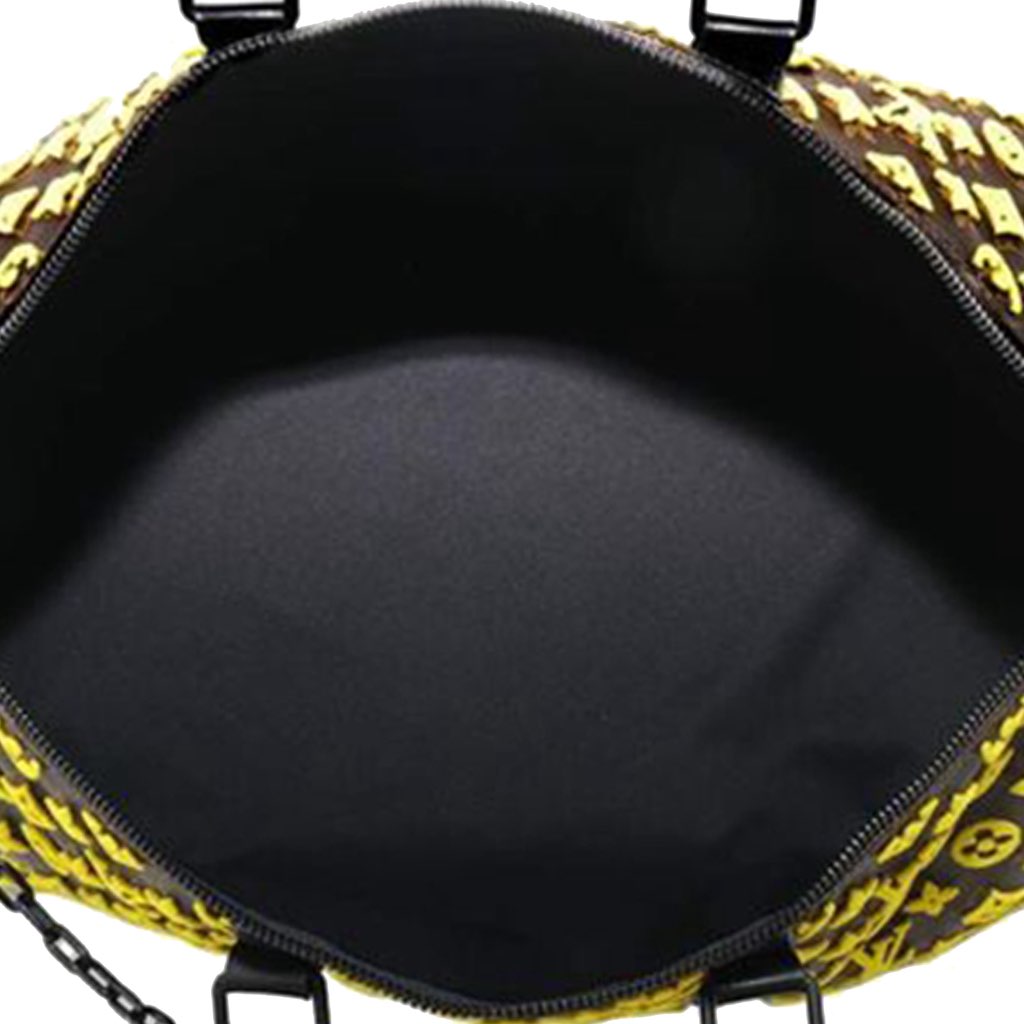 Louis Vuitton Monogram Tuffetage Triangle Keepall Bandouliere 50 - 4