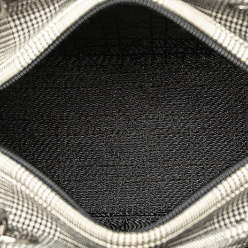 Dior Medium Canvas Houndstooth Lady Dior - 4