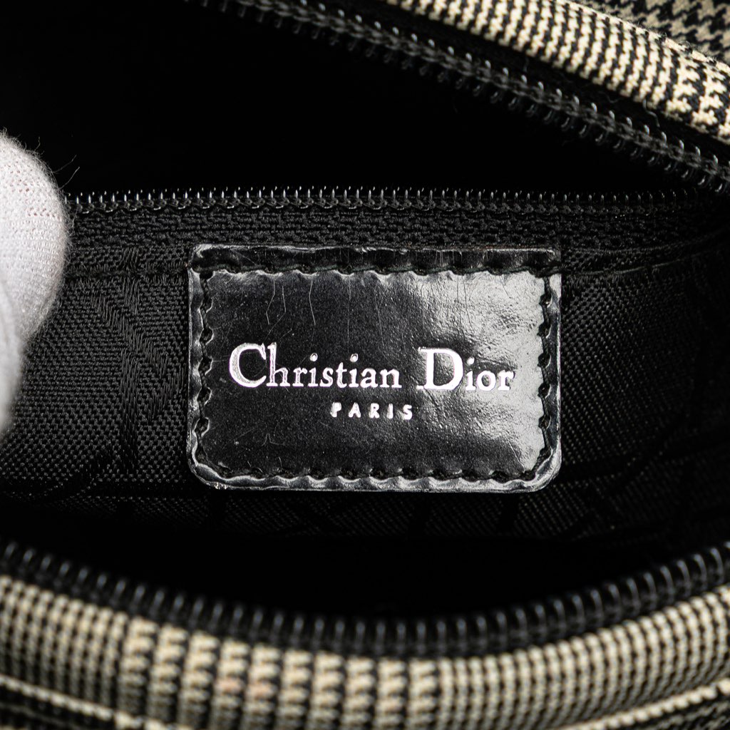 Dior Medium Canvas Houndstooth Lady Dior - 5