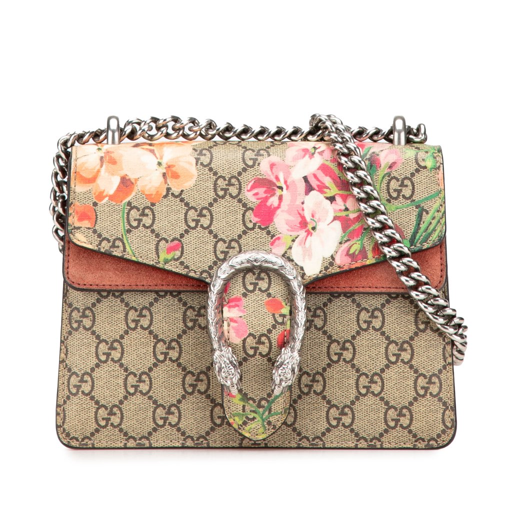 Gucci Mini GG Supreme Blooms Dionysus Crossbody