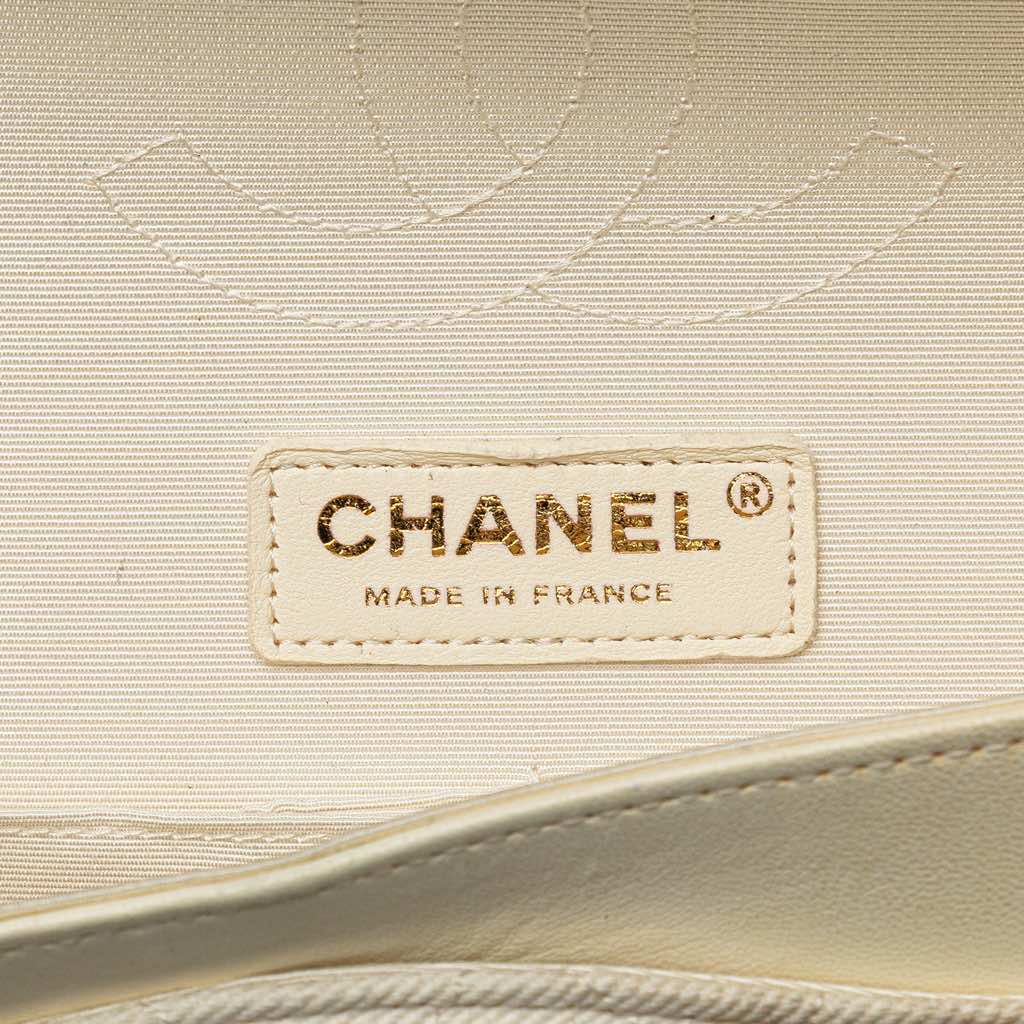 Chanel Medium Classic Printed Denim Floral Double Flap - 5