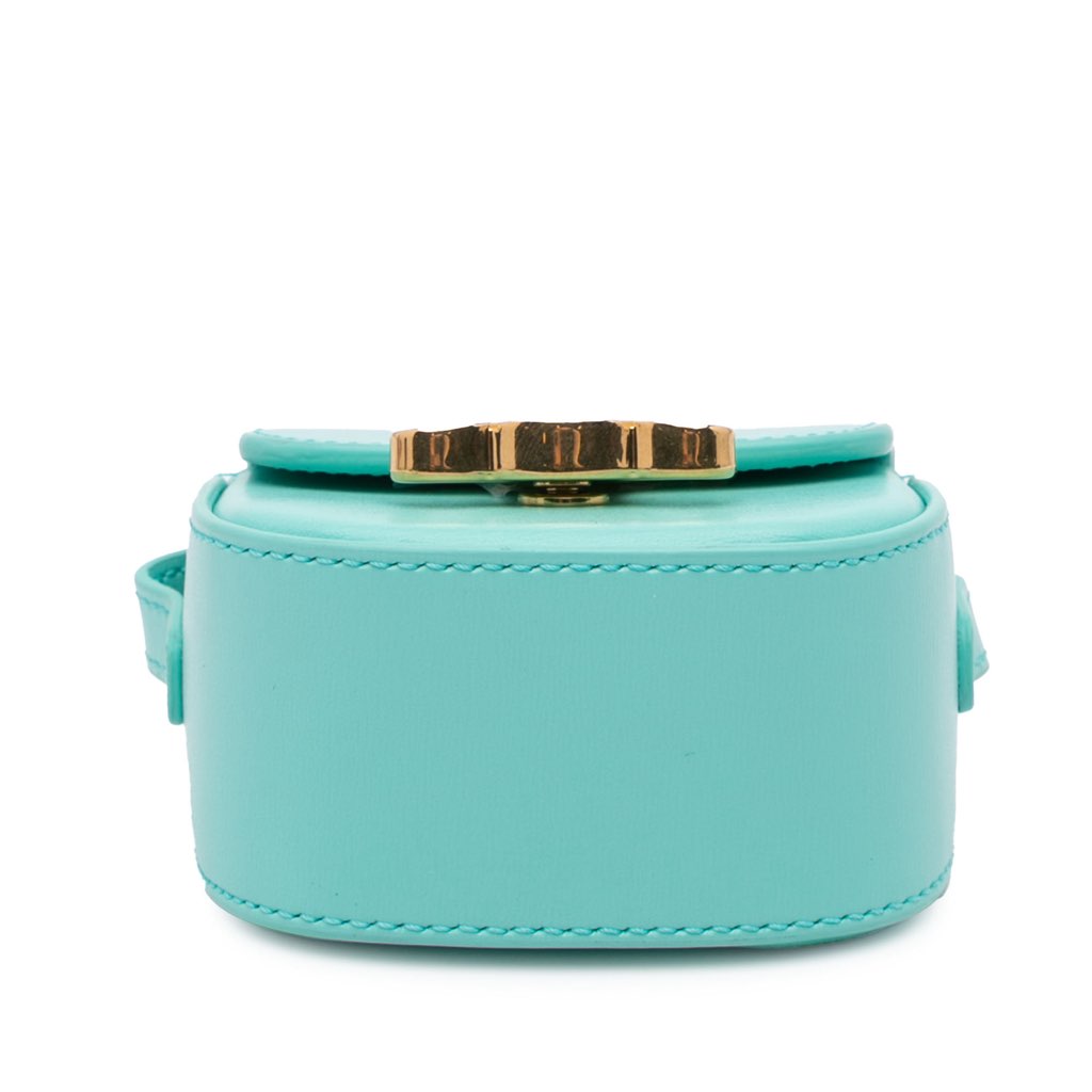 Celine Leather Triomphe AirPods Case with Strap - 3