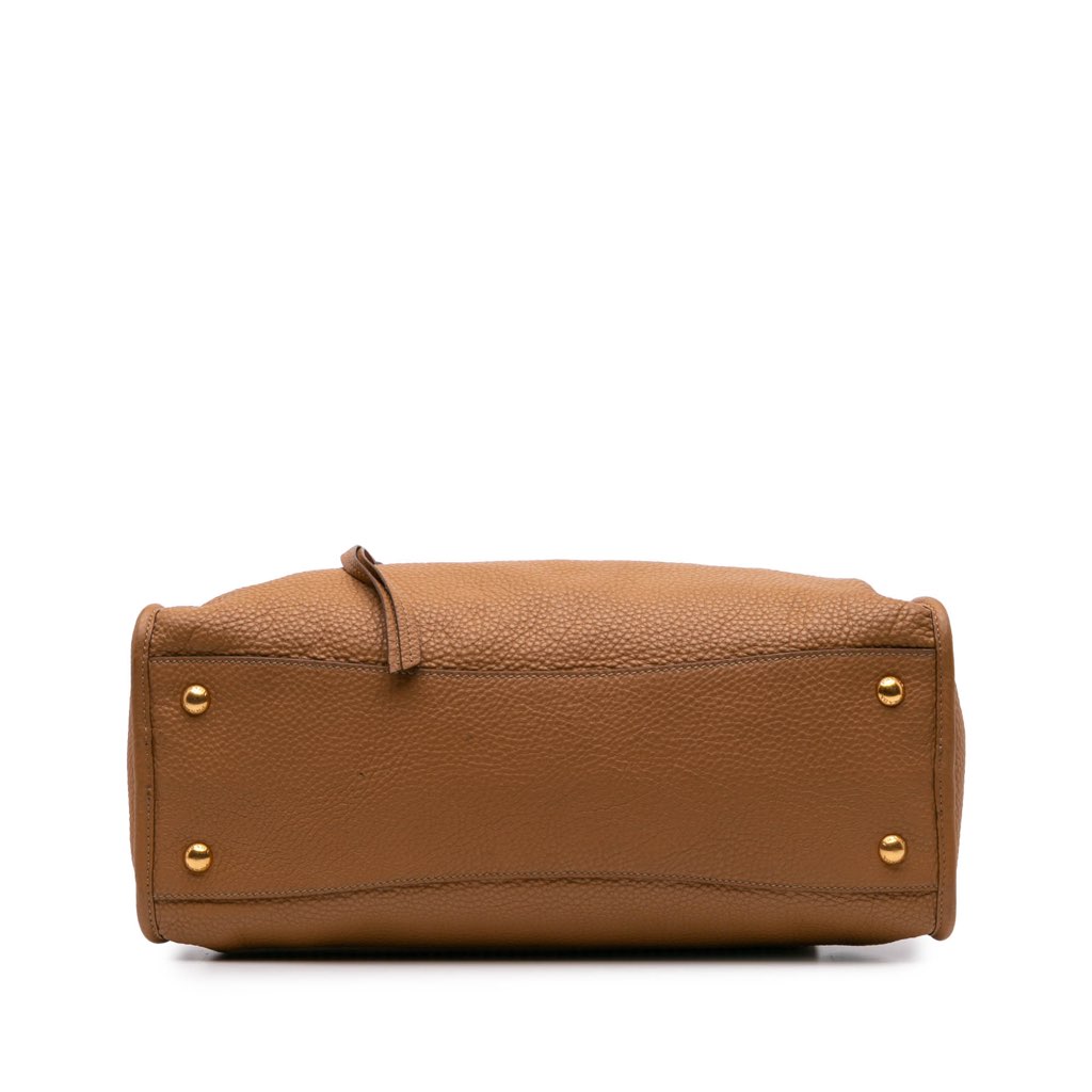 Prada Vitello Daino Zip Top Satchel - 3