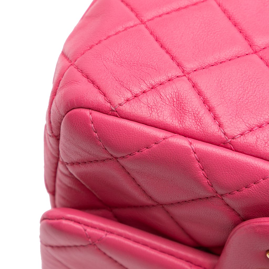 Chanel Mini Square Classic Lambskin Pearl Crush Single Flap - Image 12