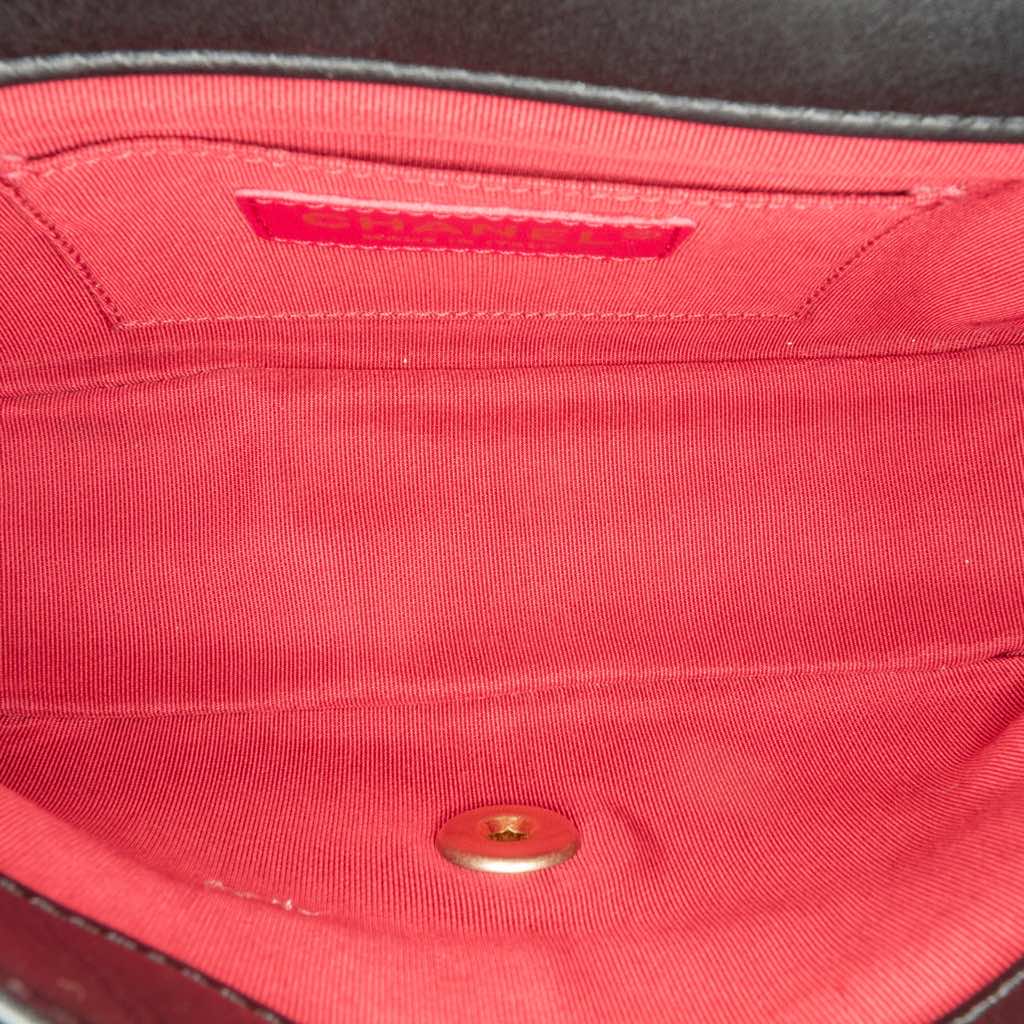 Chanel Mini Quilted Calfskin Crystal Pearls Chain Flap - 4