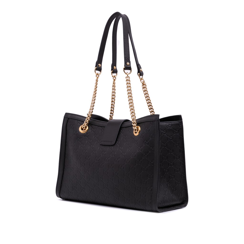 Gucci Medium Guccissima Padlock Tote - 2