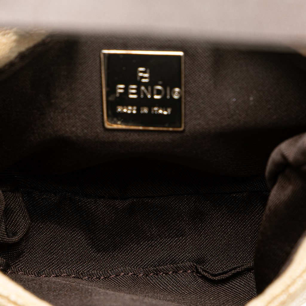 Fendi Mini Zucca Canvas Croissant Handbag - 5