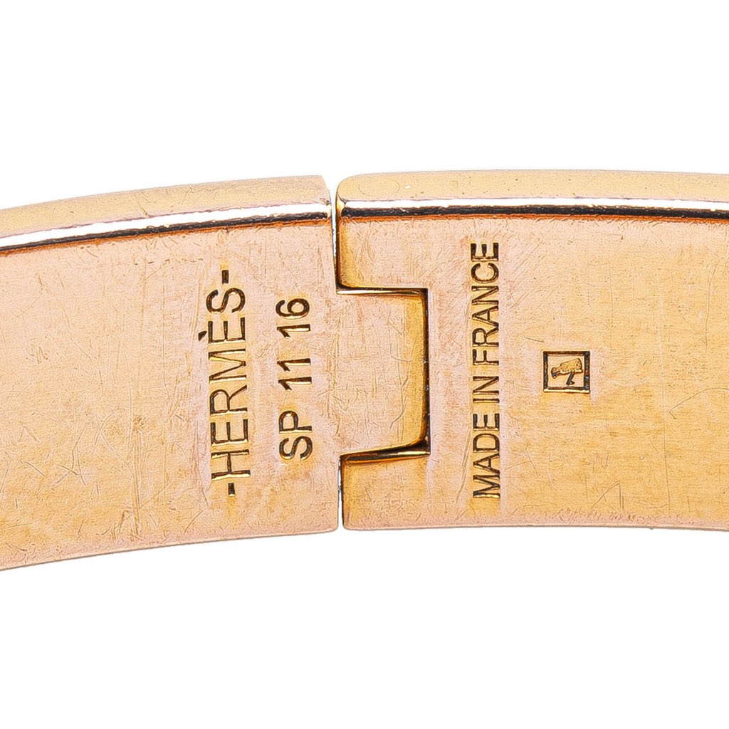 Hermès Narrow Enamel Hinge Bracelet GM - 4