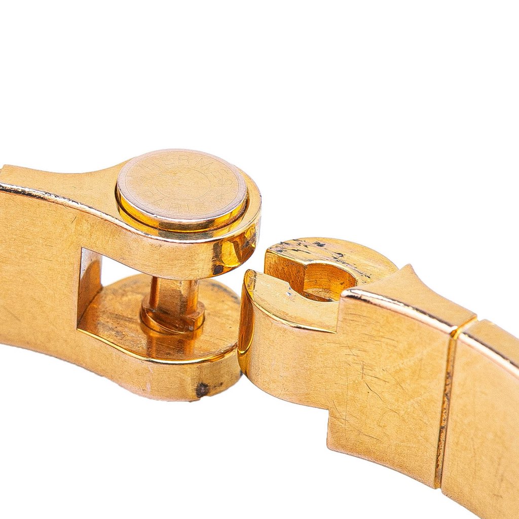 Hermès Narrow Enamel Hinge Bracelet GM - 5