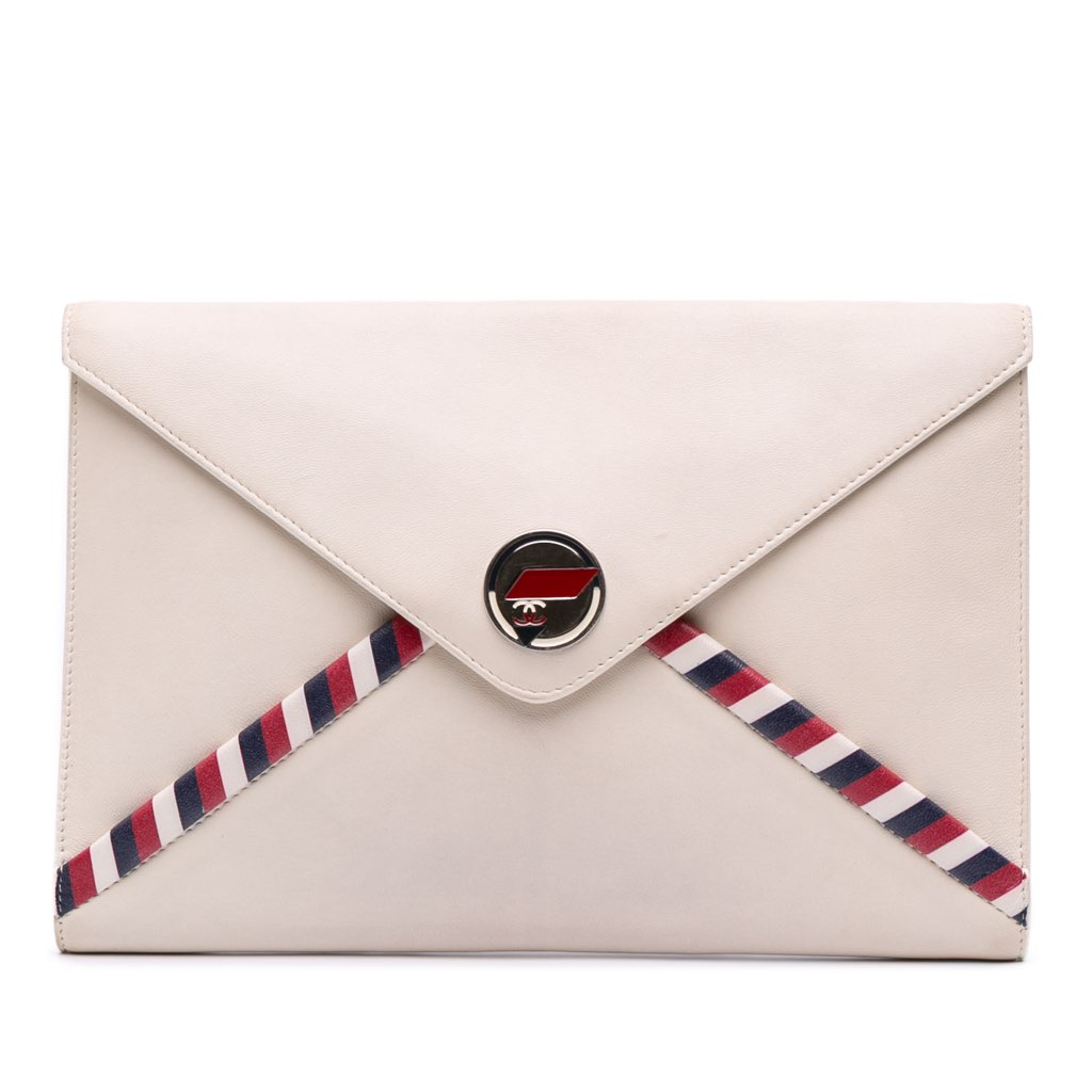 Chanel Lambskin Airlines Envelope Clutch