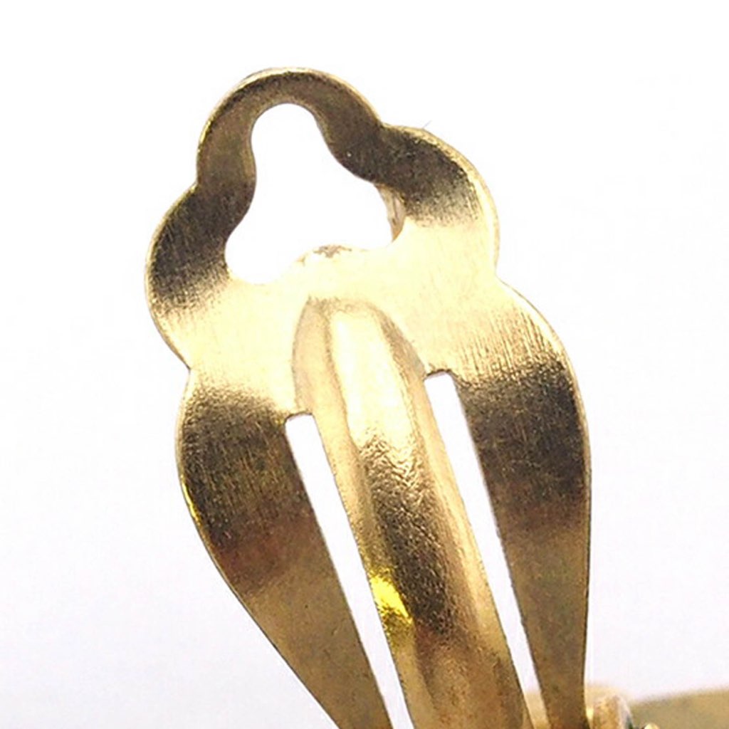 Chanel Gold Plated CC Button Clip On Earrings - 5