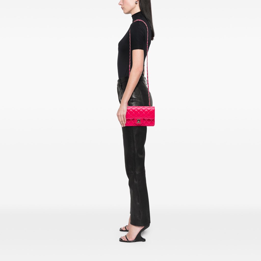 Chanel Mini Rectangular Classic Patent Single Flap - Image 10