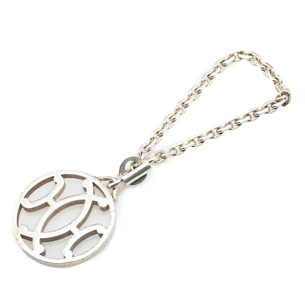 Hermès Palladium Plated Metal Bag Charm Silver Metal Good - Front View