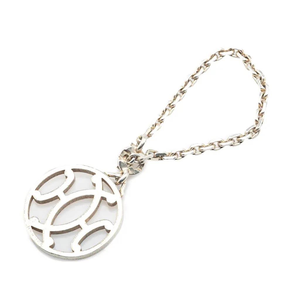 Hermès Palladium Plated Metal Bag Charm Silver Metal Good - Back View