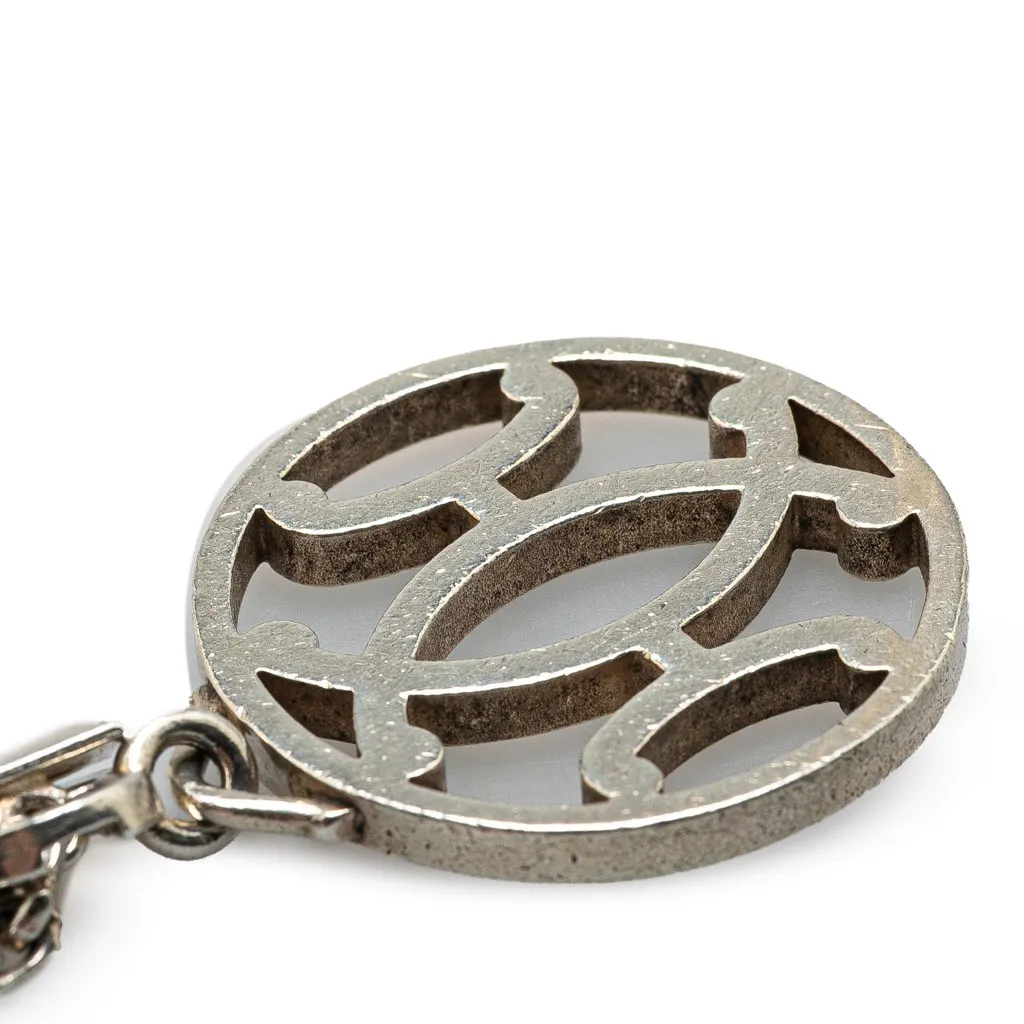 Hermès Palladium Plated Metal Bag Charm Silver Metal Good - Model View