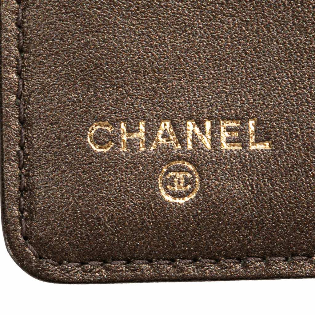 Chanel Embossed Lambskin CC Camellia Bifold Wallet - 5