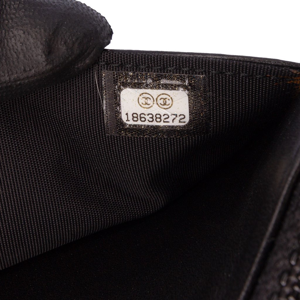 Chanel CC Embossed Lambskin Wallet On Chain - 5