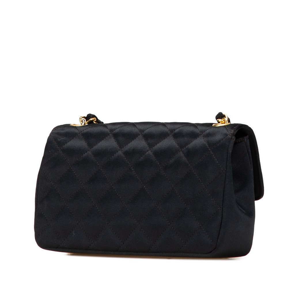 Chanel Mini Rectangular CC Quilted Satin Flap - 2