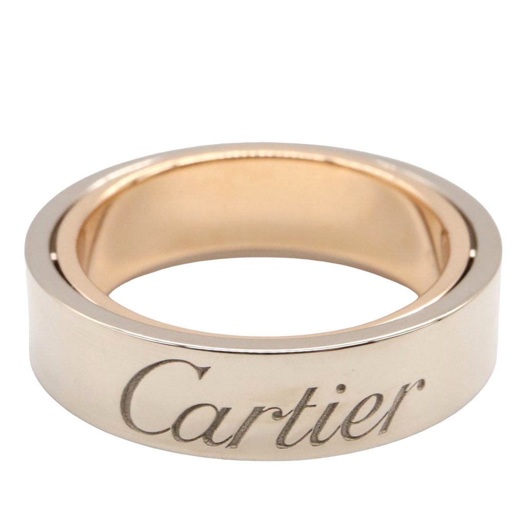 Cartier 18K White and Rose Gold Astro Secret Love Ring - 2