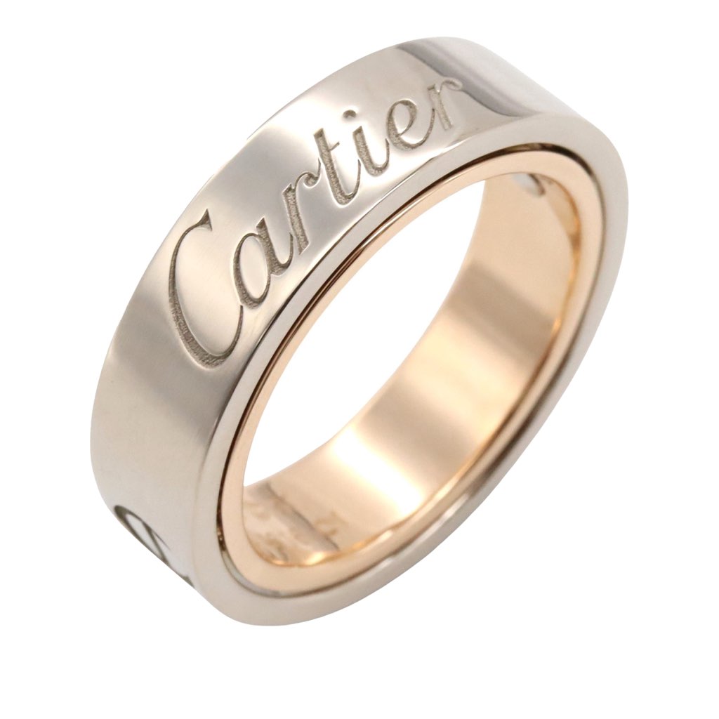 Cartier 18K White and Rose Gold Astro Secret Love Ring - 4