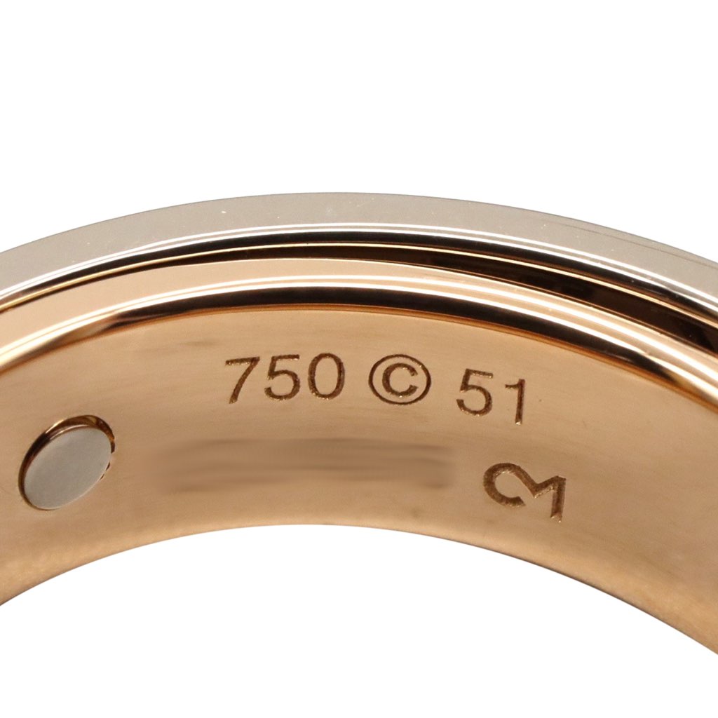 Cartier 18K White and Rose Gold Astro Secret Love Ring - 5