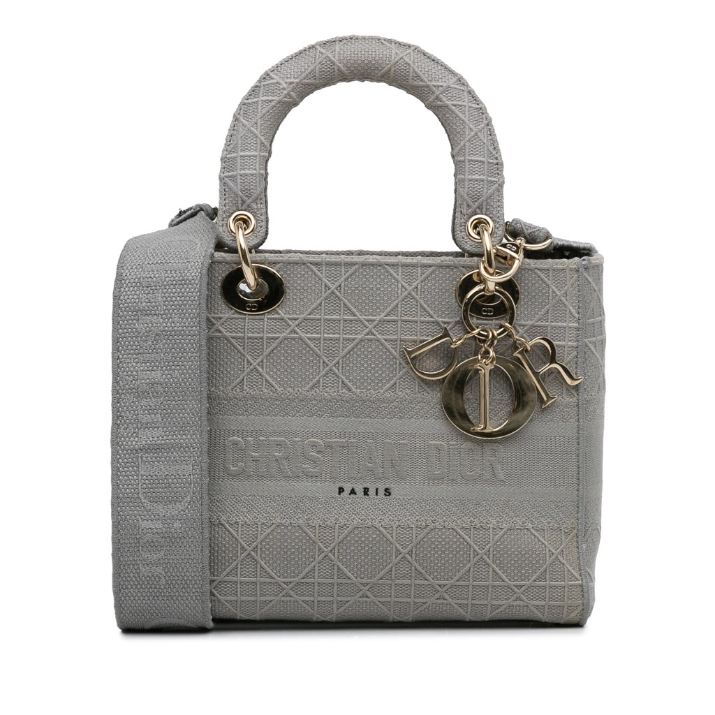 Dior Medium Canvas Cannage Lady D Lite