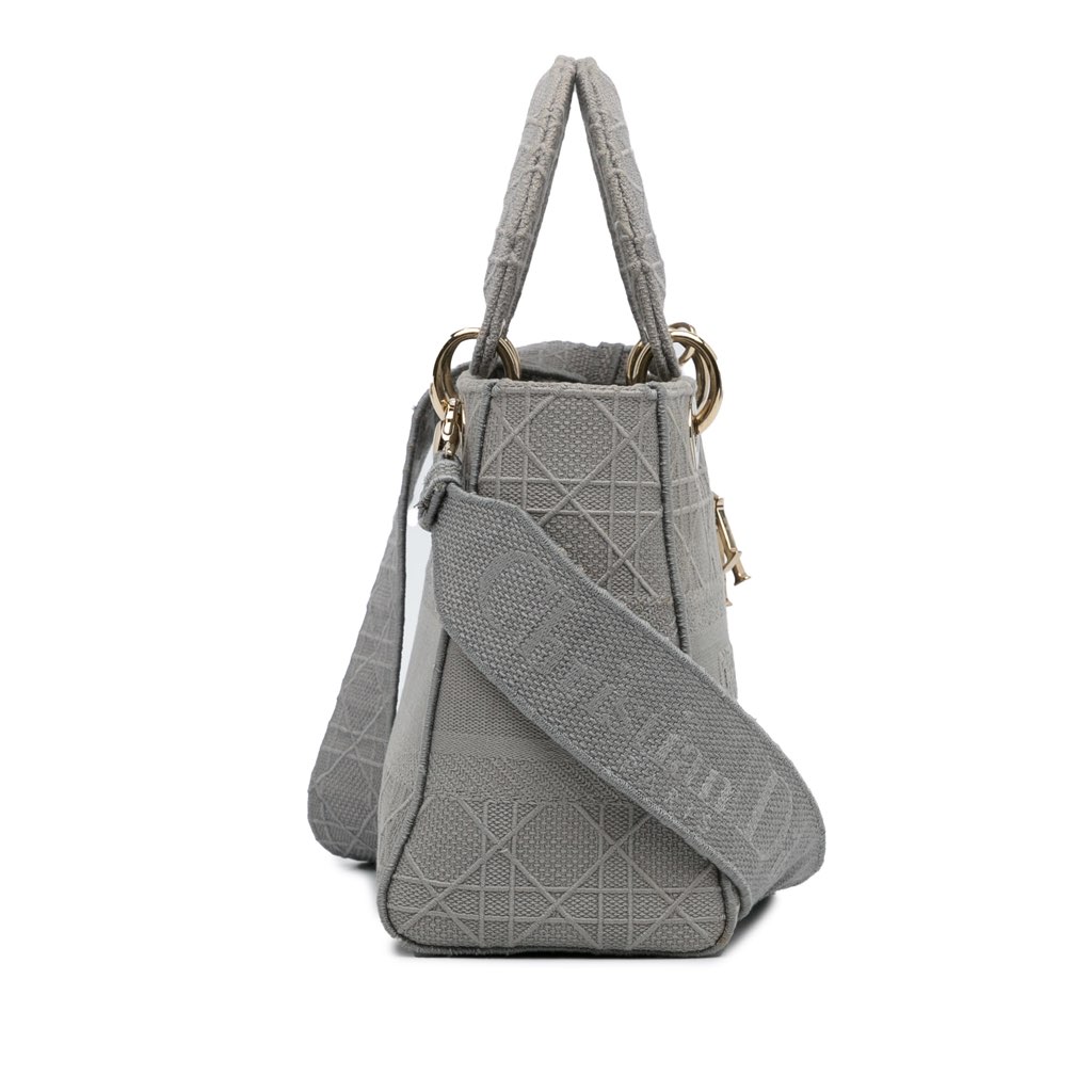 Dior Medium Canvas Cannage Lady D Lite - 3