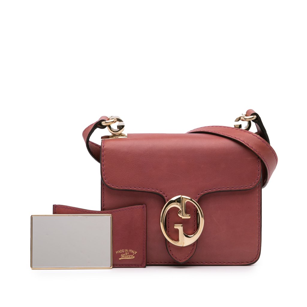 Gucci Small Leather 1973 Crossbody Bag - Image 12
