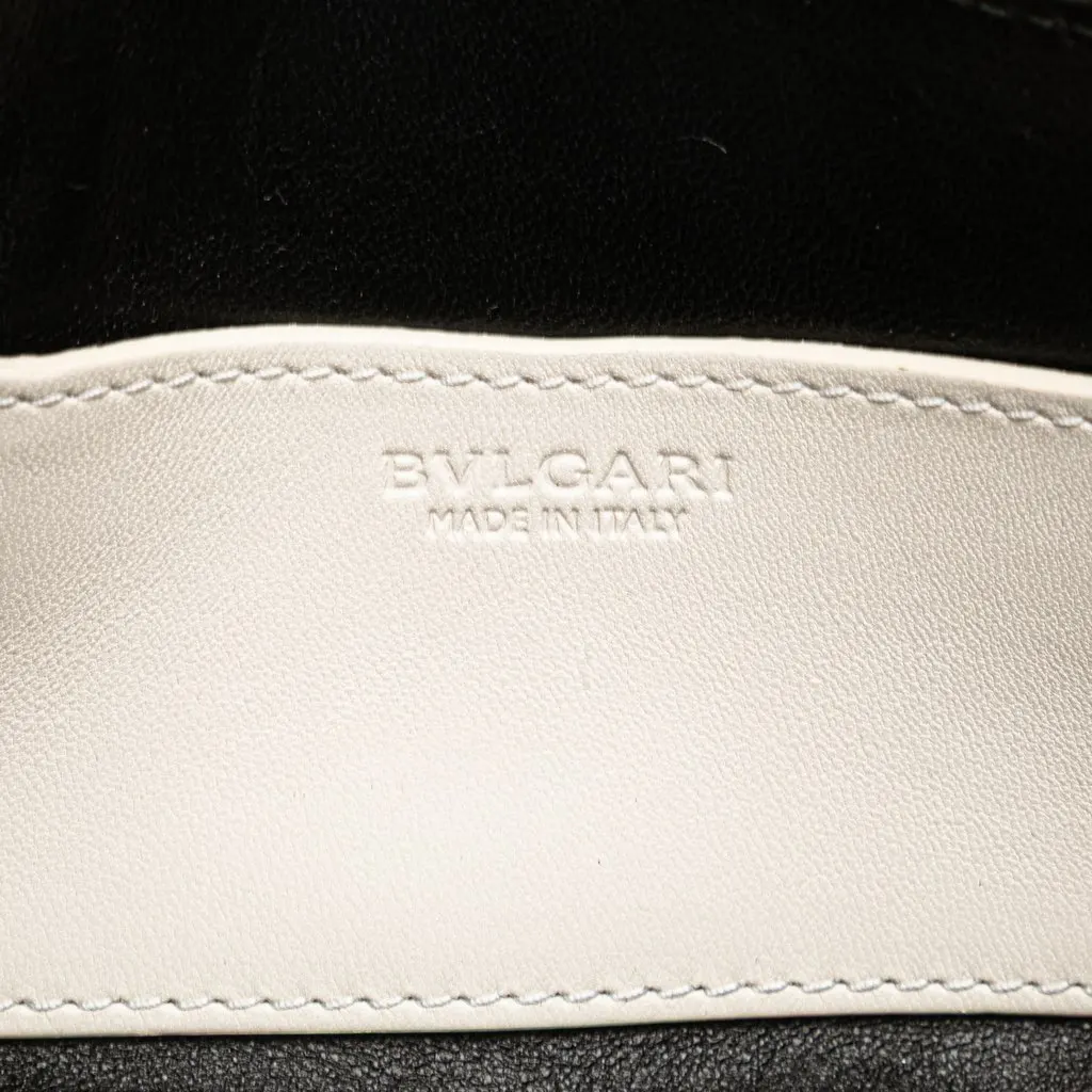 Bvlgari Leather Serpenti Forever Convertible Satchel White Leather Good - Box View
