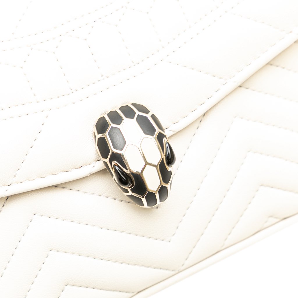 Bvlgari Leather Serpenti Forever Convertible Satchel - Detail 2