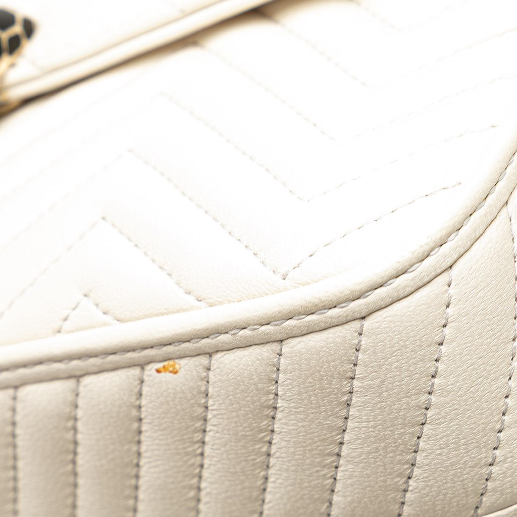 Bvlgari Leather Serpenti Forever Convertible Satchel - Image 11