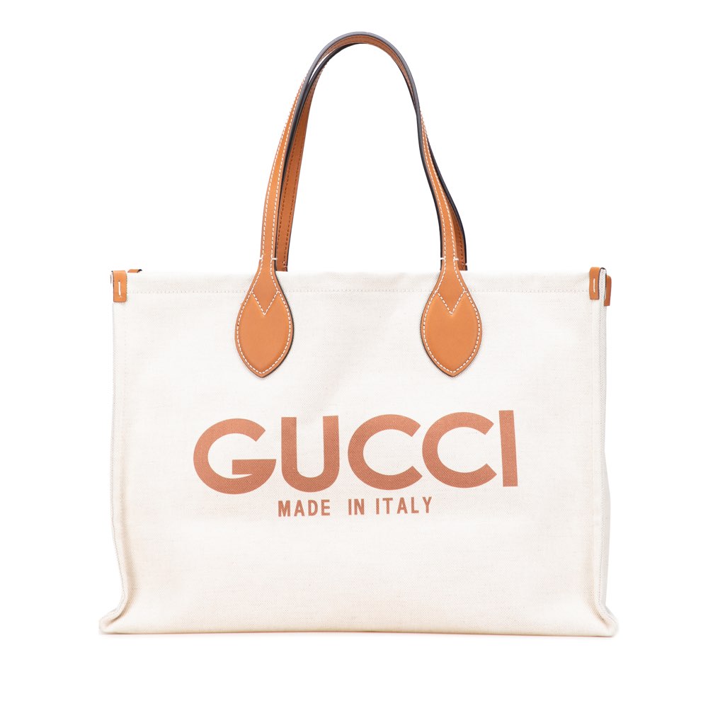 Gucci Large Canvas Logo Tote