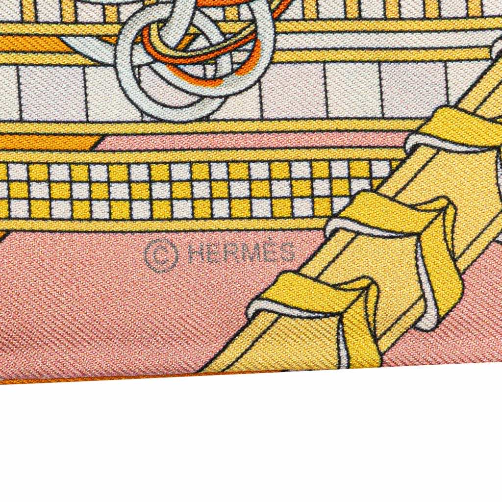 Hermès Brides et Gris-Gris Silk Twilly Scarf - 3