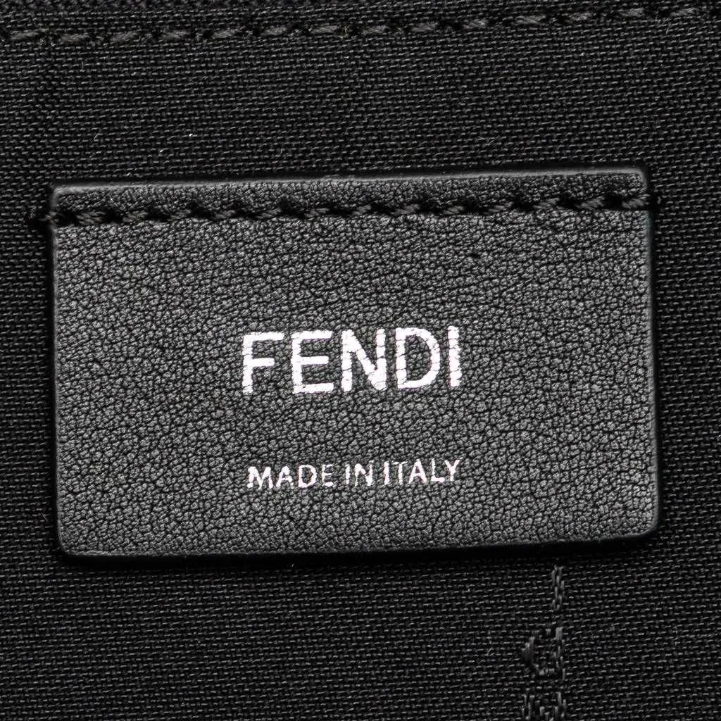 Fendi Mini By The Way Leather Ribbon Pearl Backpack Black Leather Very good - Box View