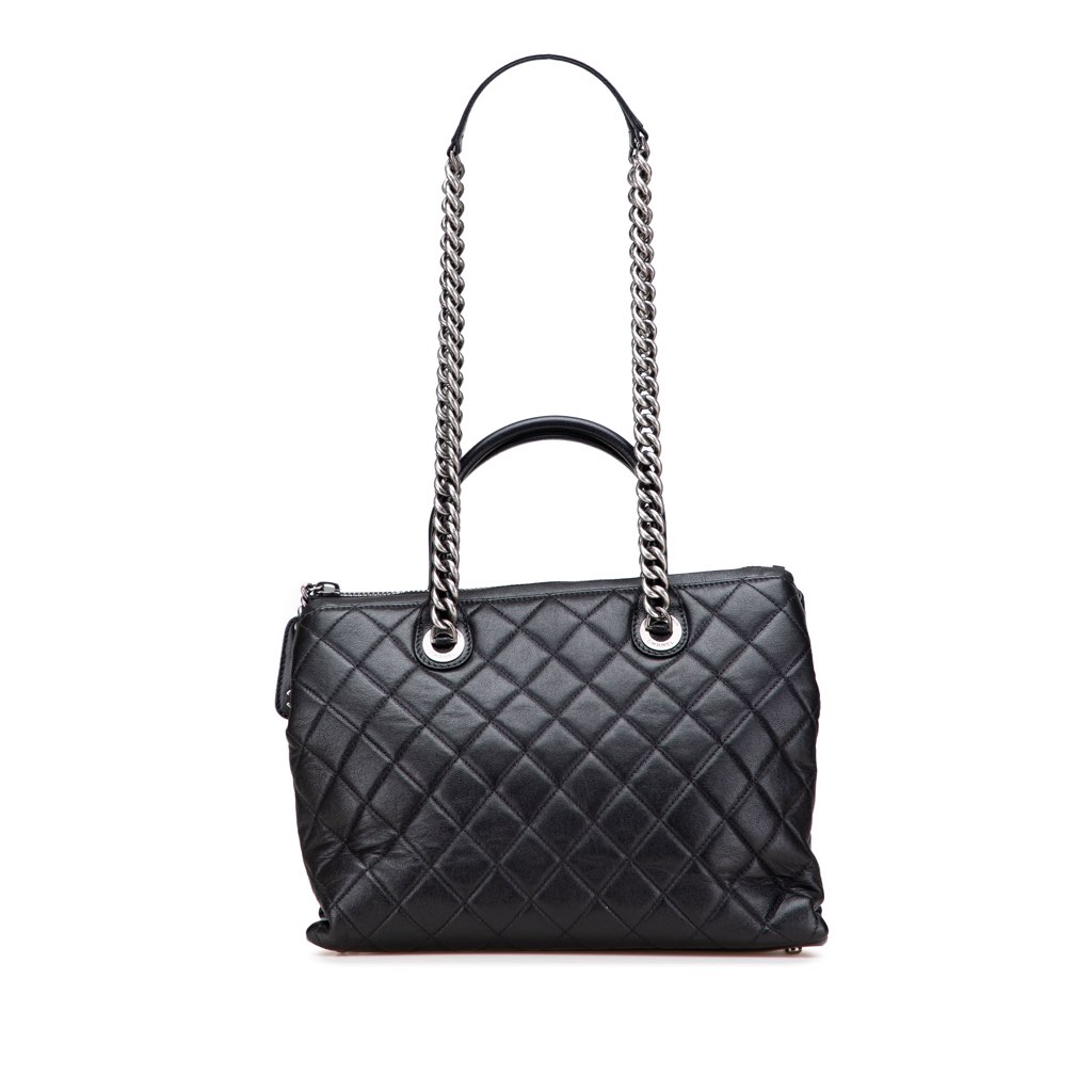 Chanel Medium Quilted Calfskin Boy Chained Tote