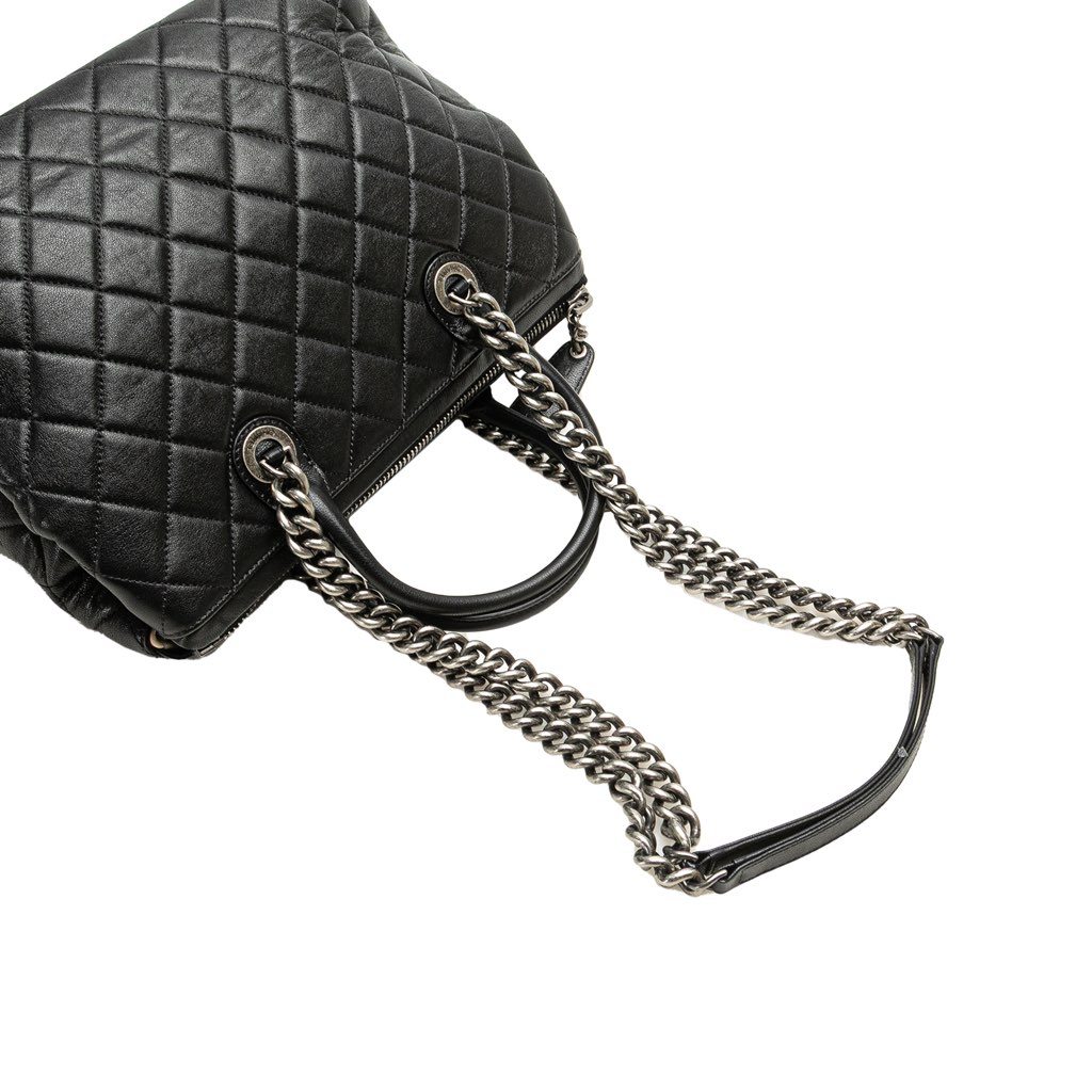 Chanel Medium Quilted Calfskin Boy Chained Tote - Image 12