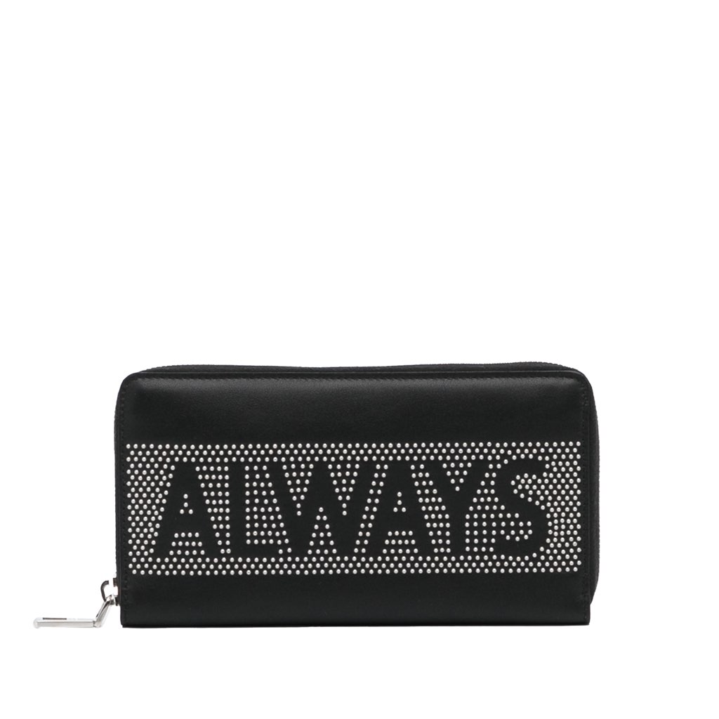 Valentino Studded Zip Around Wallet