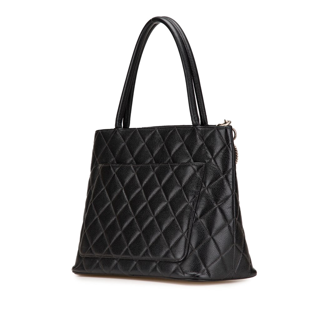 Chanel Caviar Medallion Tote - Back view