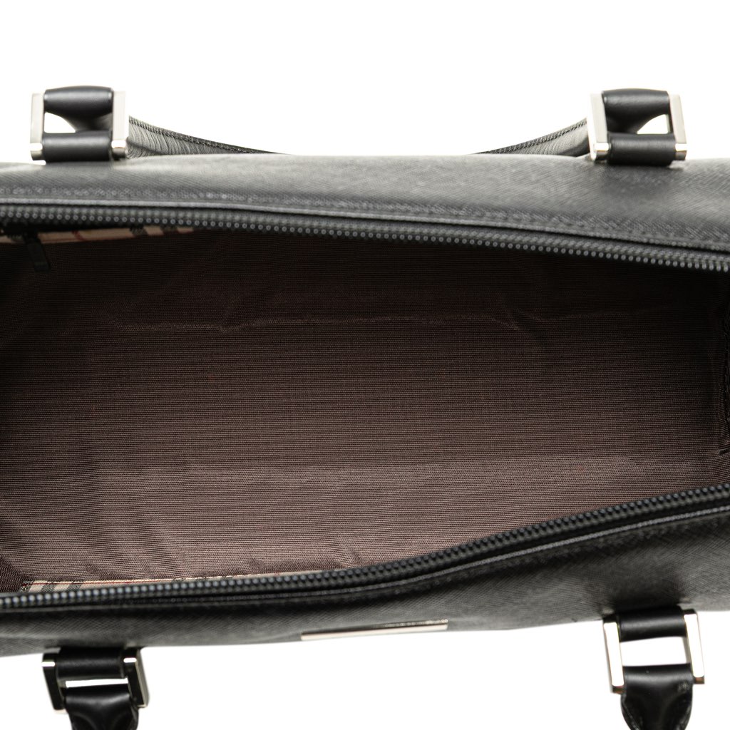 Burberry Leather Boston Bag - 4