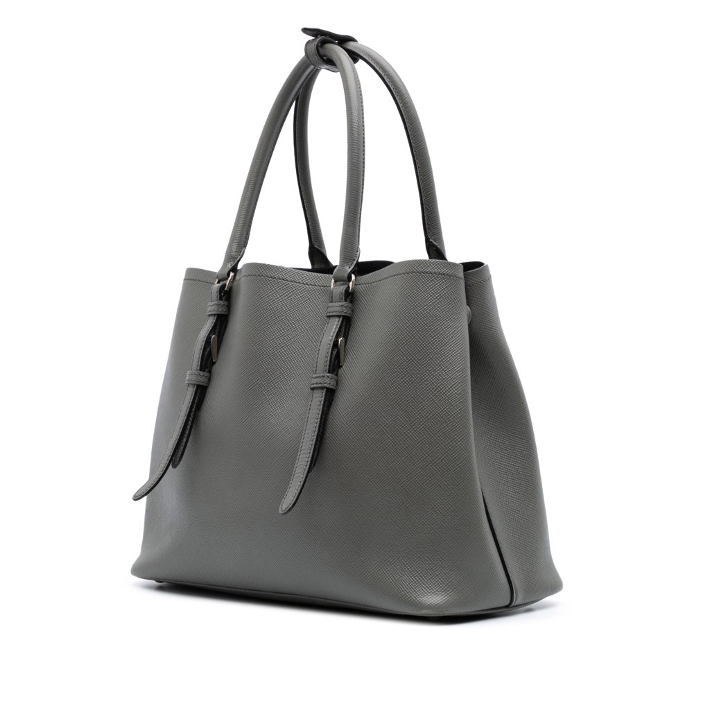 Prada Medium Saffiano Cuir Double Satchel - 2