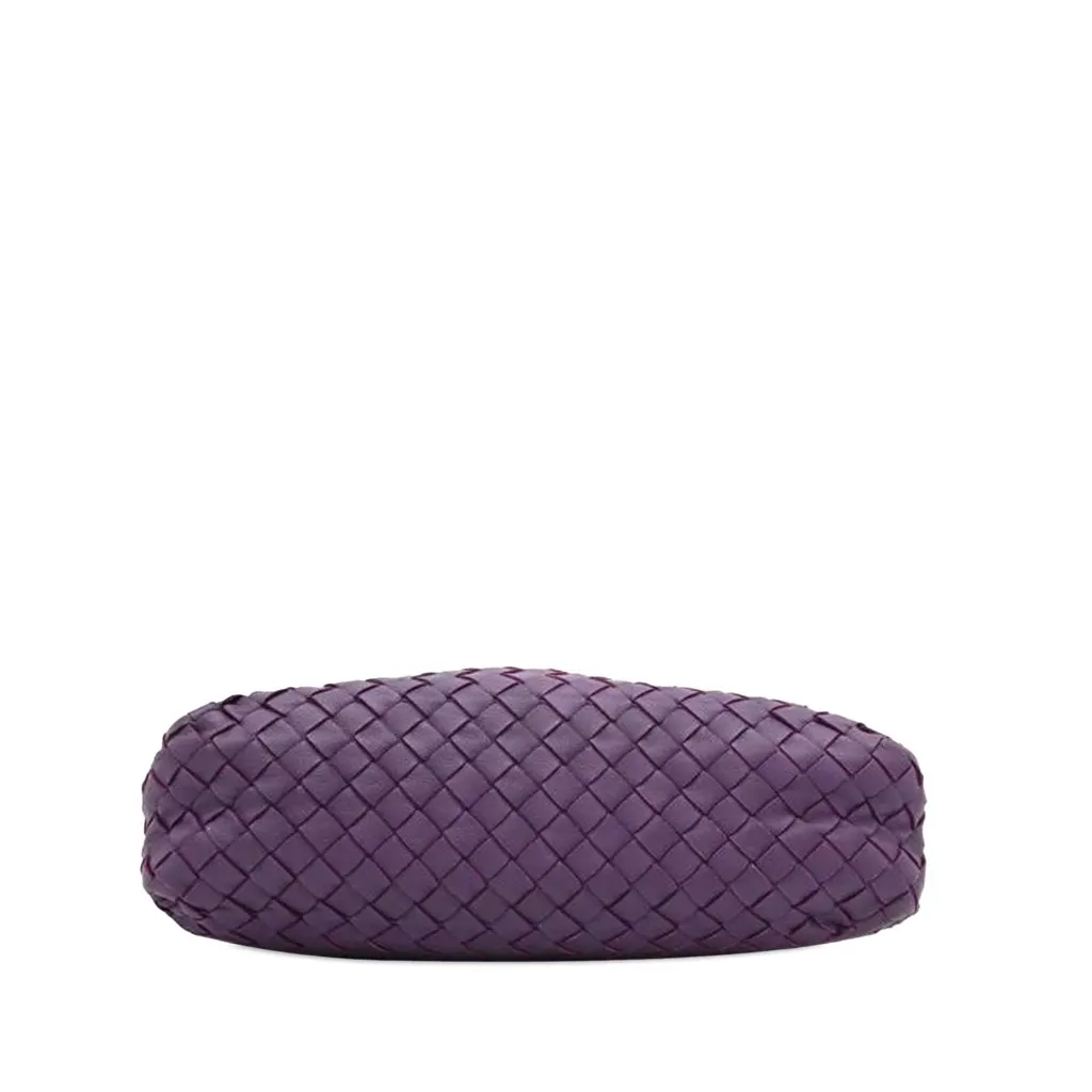Bottega Veneta Nappa Intrecciato Crossbody Purple Leather Good - Inside View